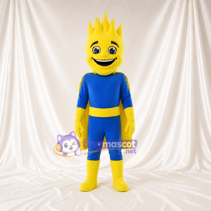 Flame Hero Mascot Costume Full Body for Adults Sports Events