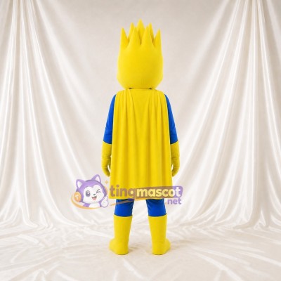 Flame Hero Mascot Costume Full Body for Adults Sports Events