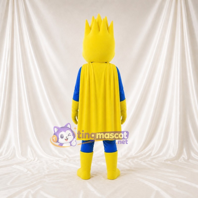 Flame Hero Mascot Costume Full Body for Adults Sports Events