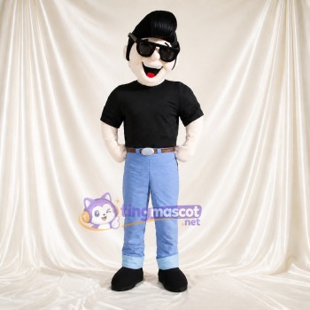 Homme avec lunettes de soleil Costume de mascotte intégral pour adultes Promotions