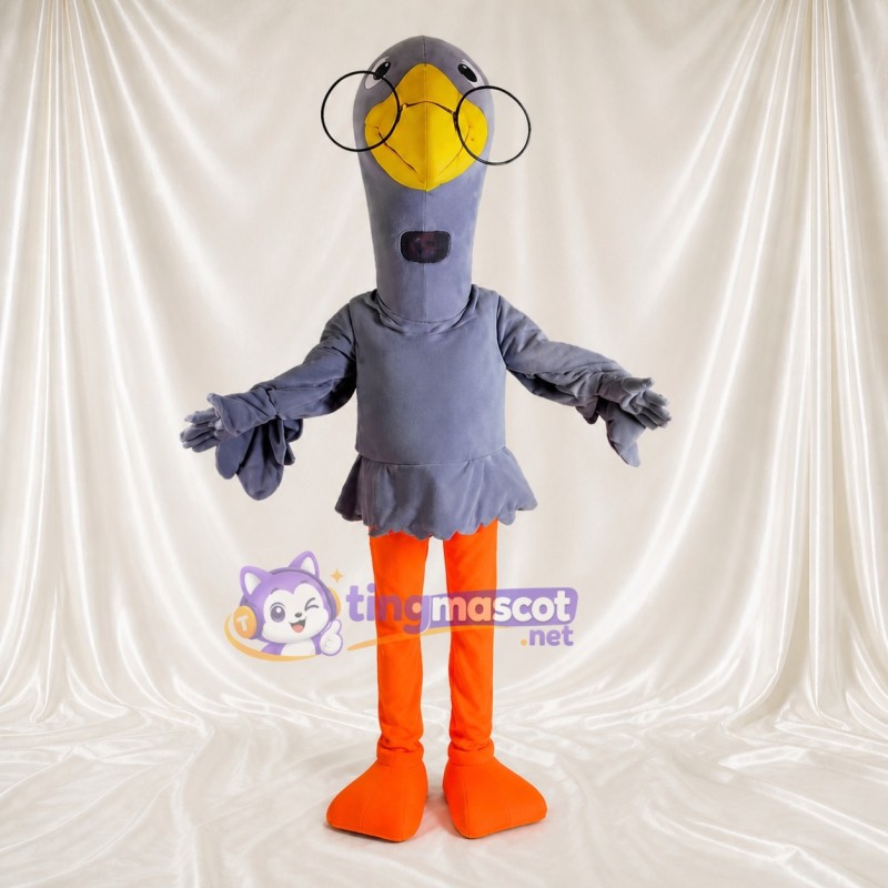 Gray Fly Mascot Costume Full Body for Adults School Events