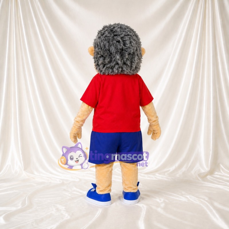 Gray Hedgehog Mascot Costume Full Body for Adults Sports Events