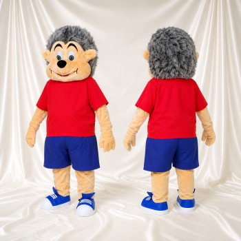 Gray Hedgehog Mascot Costume Full Body for Adults Sports Events
