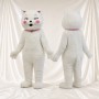 Chat blanc Costume de mascotte intégral pour adultes Événements scolaires