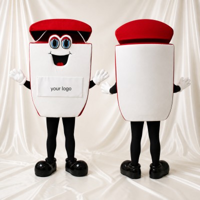 Food Container Mascot Costume Full Body for Adults Food Events