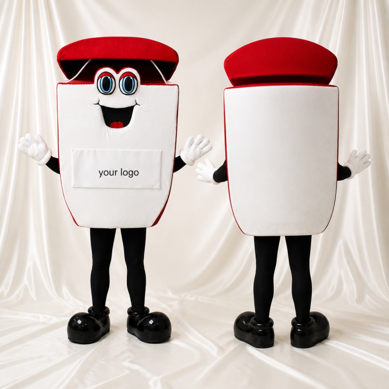 Food Container Mascot Costume Full Body for Adults Food Events