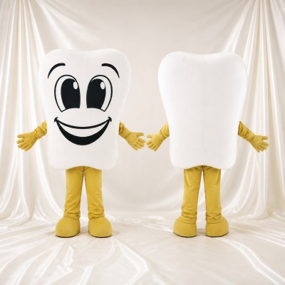 Tooth Mascot Costume Full Body for Adults School Events