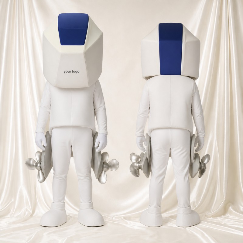 Marine Motor Mascot Costume Full Body for Adults Trade Shows