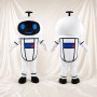 Abgerundeter digitaler Roboter Maskottchenkostüm Ganzkörper für Erwachsene Technologieveranstaltungen