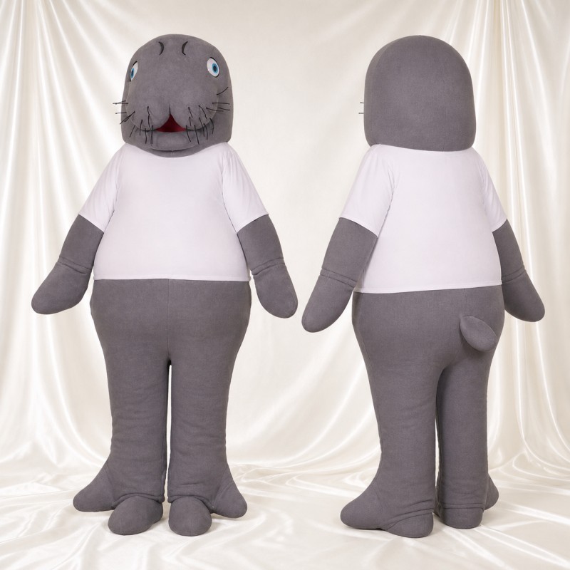 Wide Toothful Shark Mascot Costume Full Body for Adults Aquariums