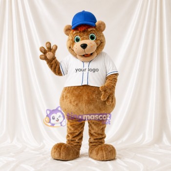 Ours brun doré Costume de mascotte intégral pour adultes Événements sportifs