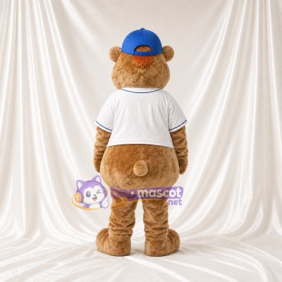 Ours brun doré Costume de mascotte intégral pour adultes Événements sportifs