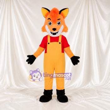 Renard à Pointe Blanche Costume de mascotte intégral pour adultes Événements scolaires