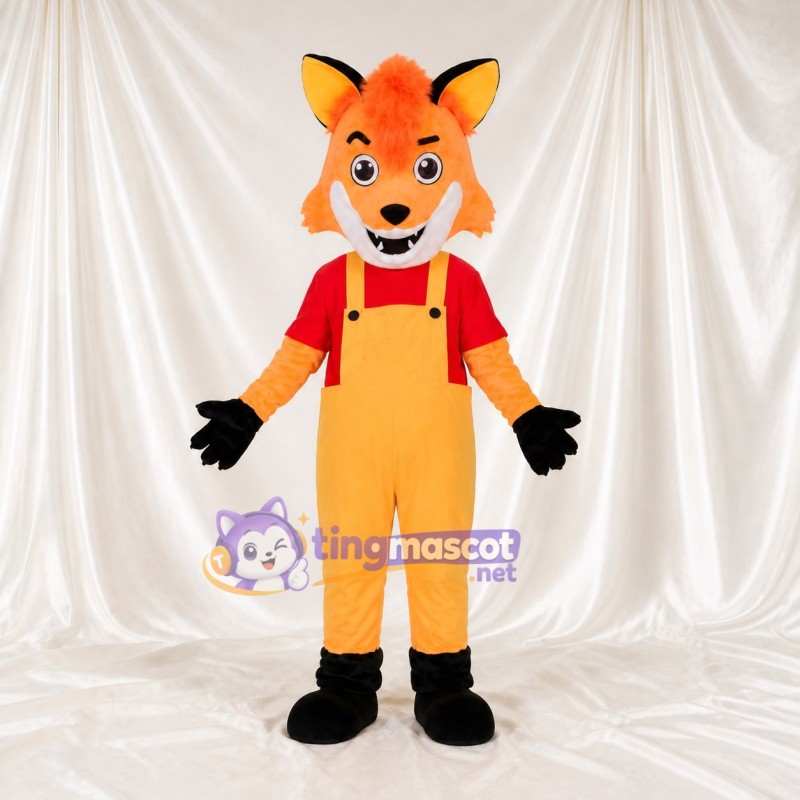 Renard à Pointe Blanche Costume de mascotte intégral pour adultes Événements scolaires