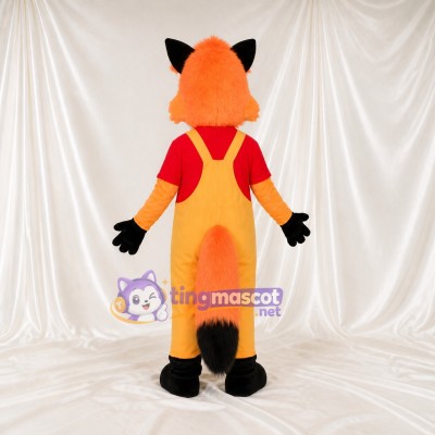 Renard à Pointe Blanche Costume de mascotte intégral pour adultes Événements scolaires