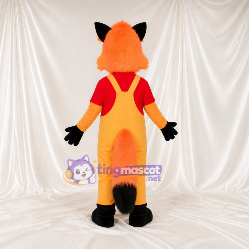 Renard à Pointe Blanche Costume de mascotte intégral pour adultes Événements scolaires