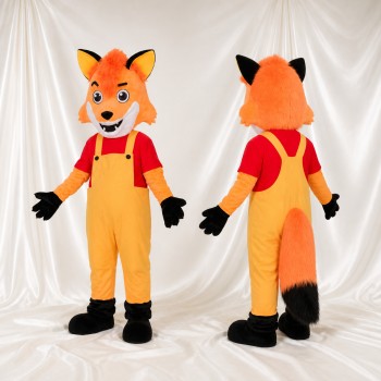 Renard à Pointe Blanche Costume de mascotte intégral pour adultes Événements scolaires