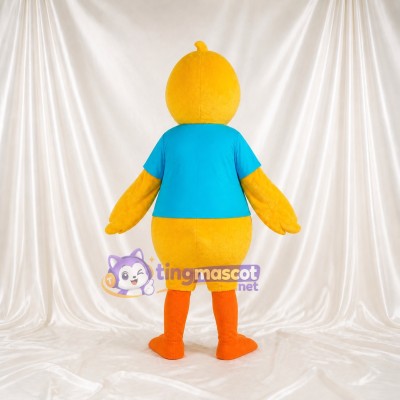 Yellow Duck Mascot Costume Full Body for Adults School Events