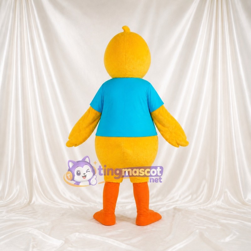 Yellow Duck Mascot Costume Full Body for Adults School Events