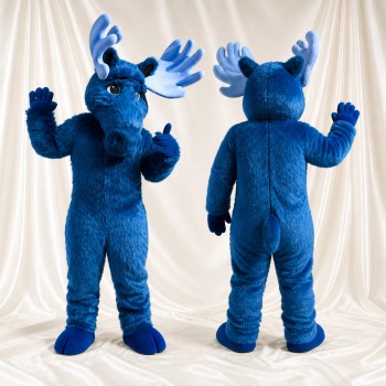 Orignal bleu royal Costume de mascotte intégral pour adultes Événements sportifs