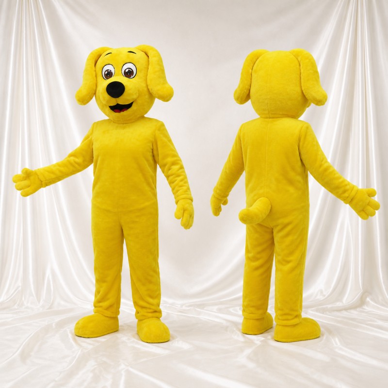 Soft Floppy Dog Mascot Costume Full Body for Adults School Events