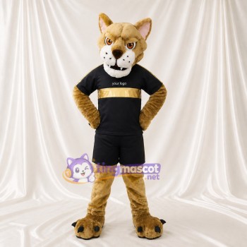 Cougar fauve Costume de mascotte intégral pour adultes Événements sportifs