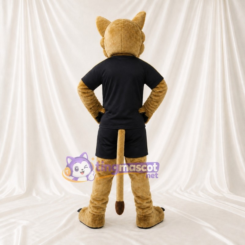 Cougar fauve Costume de mascotte intégral pour adultes Événements sportifs