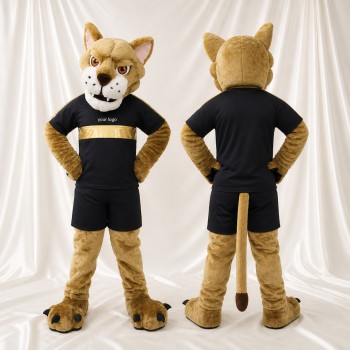 Cougar fauve Costume de mascotte intégral pour adultes Événements sportifs