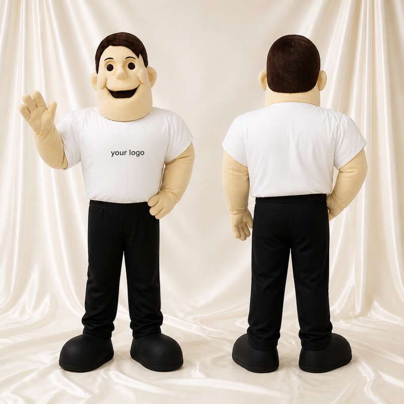 Man Mascot Costume Full Body for Adults School Events