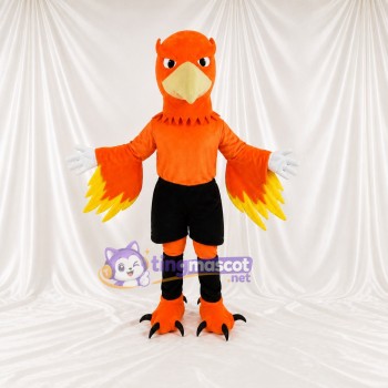 Geschichteter Flammenadler Maskottchenkostüm Ganzkörper für Erwachsene Sportveranstaltungen