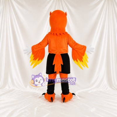 Layered Flame Eagle Mascot Costume Full Body for Adults Sports Events