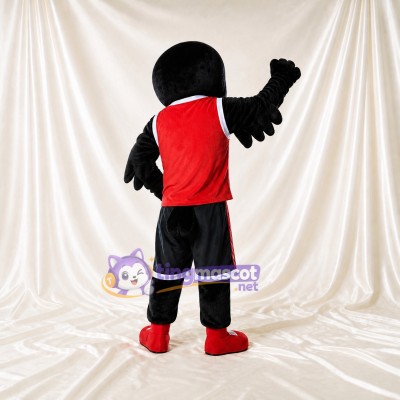 Raven Mascot Costume Full Body for Adults Sports Events
