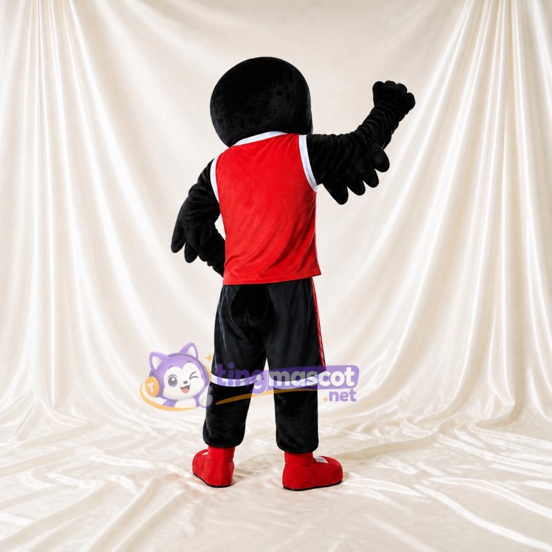 Raven Mascot Costume Full Body for Adults Sports Events