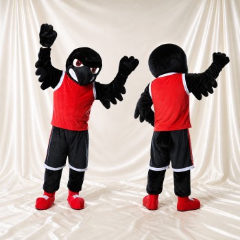 Raven Mascot Costume Full Body for Adults Sports Events