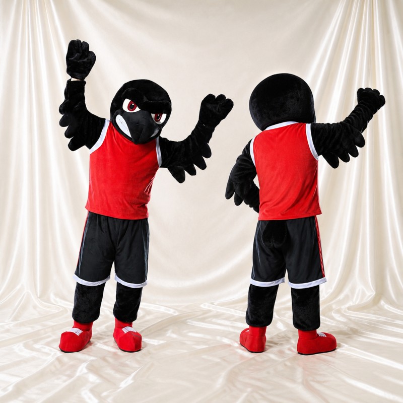 Raven Mascot Costume Full Body for Adults Sports Events