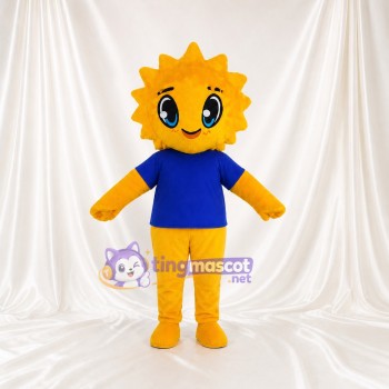 Soleil Costume de mascotte intégral pour adultes Événements scolaires