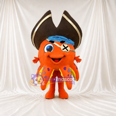 Pieuvre pirate Costume de mascotte intégral pour adultes Aquariums