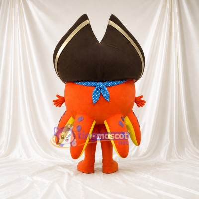 Pieuvre pirate Costume de mascotte intégral pour adultes Aquariums
