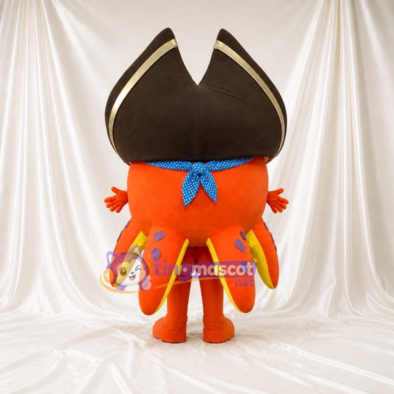 Pieuvre pirate Costume de mascotte intégral pour adultes Aquariums
