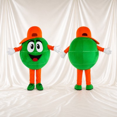 Round Character Mascot Costume Full Body for Adults Sports Events