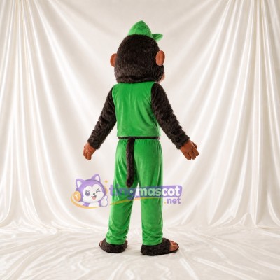 Brown Monkey Mascot Costume Full Body for Adults School Events