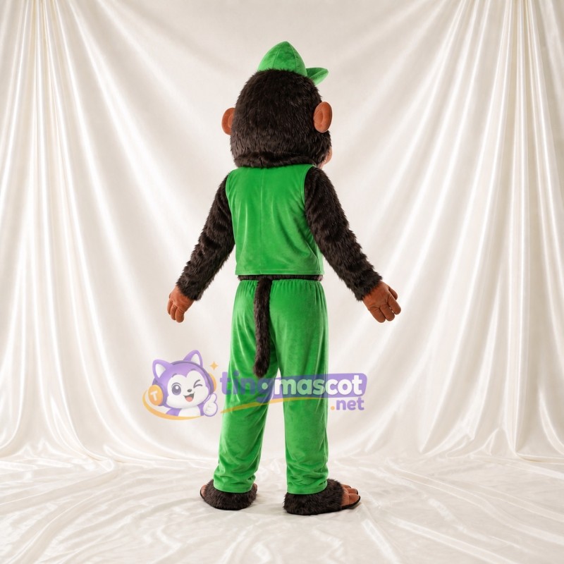 Brown Monkey Mascot Costume Full Body for Adults School Events