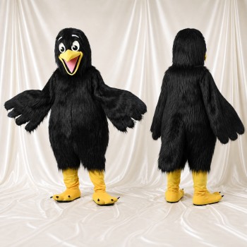 Corbeau Noir Costume de mascotte intégral pour adultes Événements sportifs