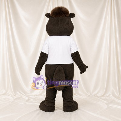 Castor dominant Costume de mascotte intégral pour adultes Événements scolaires