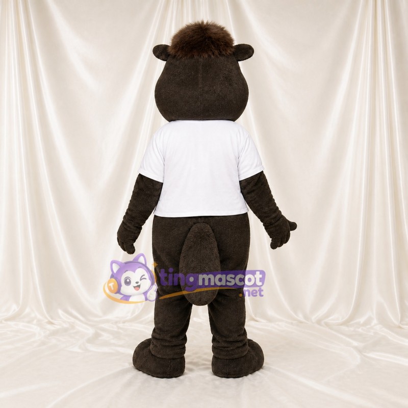 Castor dominant Costume de mascotte intégral pour adultes Événements scolaires