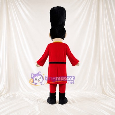 Red Ceremonial Guard Mascot Costume Full Body for Adults Museums
