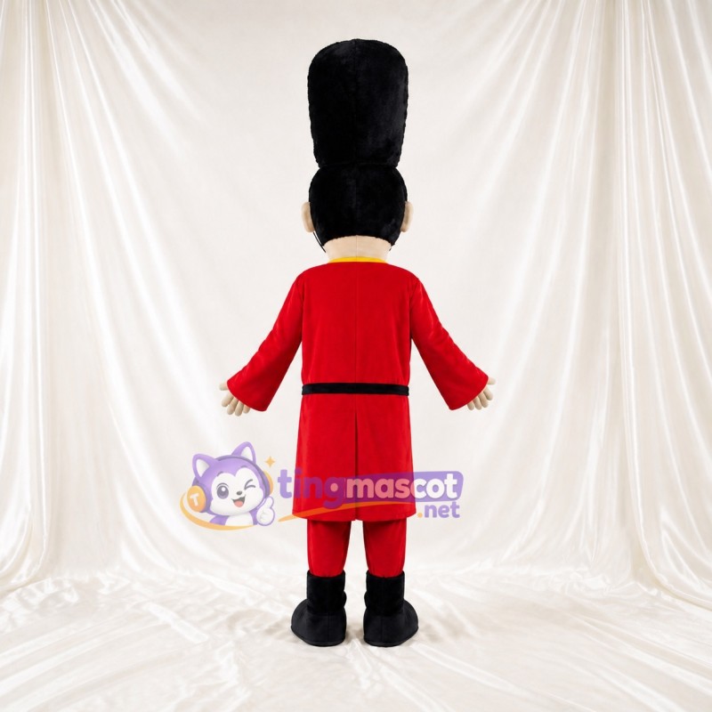 Red Ceremonial Guard Mascot Costume Full Body for Adults Museums