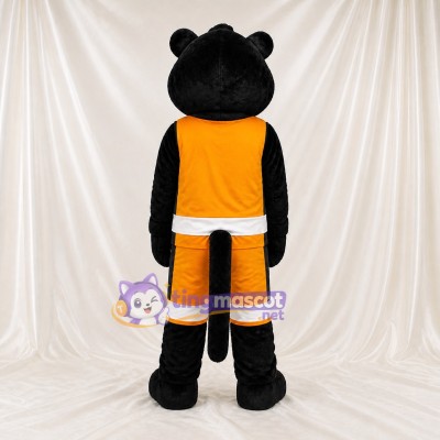 Black Sleek Feline Panther Mascot Costume Full Body for Adults Sports Events