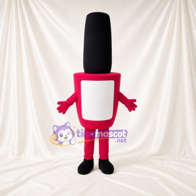 Hot Pink Nail Polish Bottle Mascot Costume Full Body for Adults Promotions