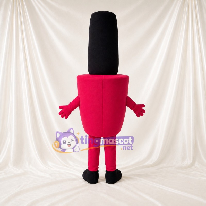 Hot Pink Nail Polish Bottle Mascot Costume Full Body for Adults Promotions